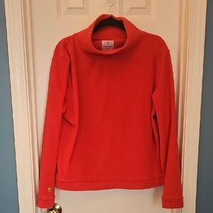 Dudley Stephens Vibrant Red Cowl Neck Sweater